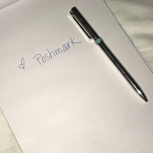 Tiffany & Co. Silver Pen with Tiffany Blue Band - Picture 1 of 6